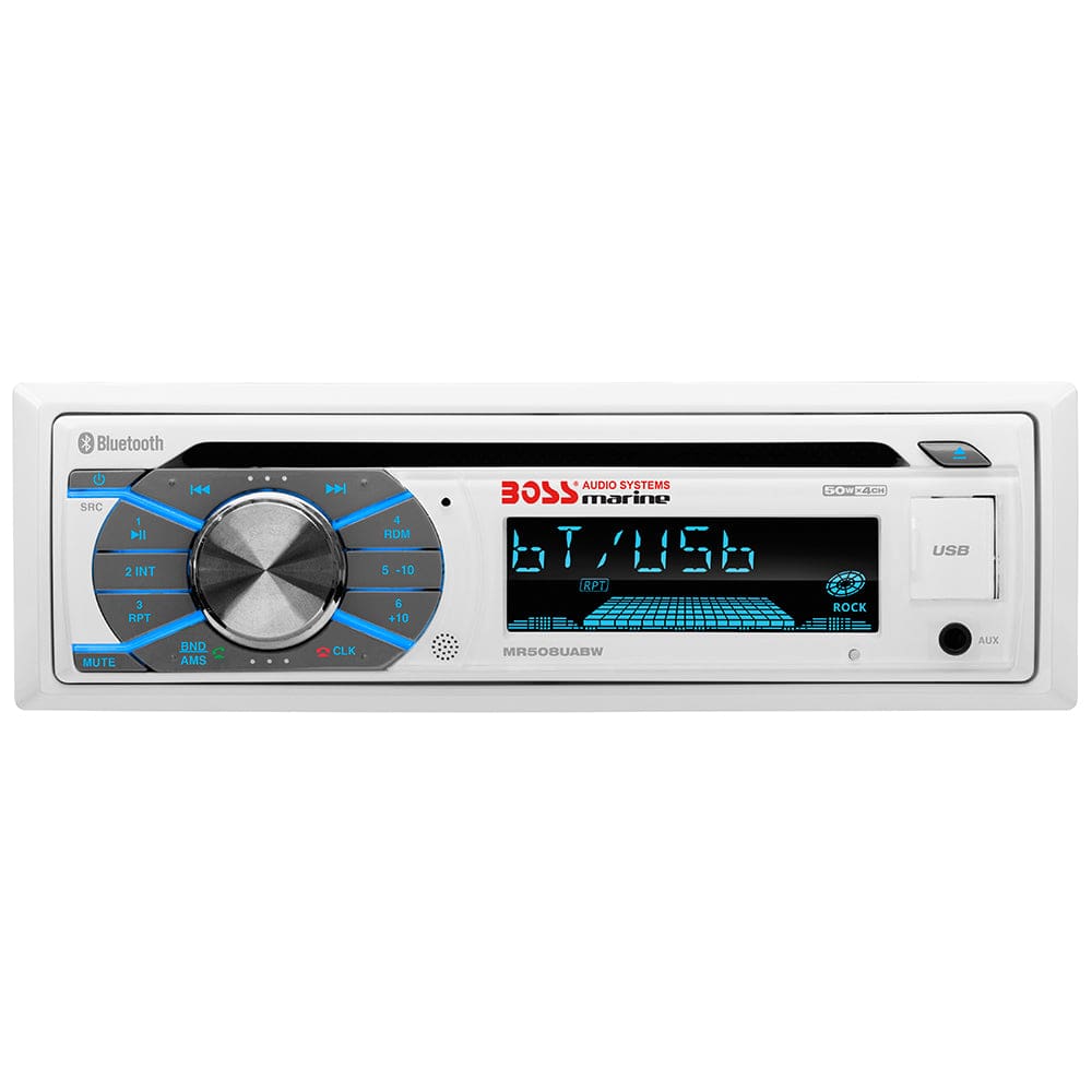 Boss Audio MR508UABW Marine Stereo w/ AM/ FM/ CD/ BT/ USB - Entertainment | Stereos - Boss Audio