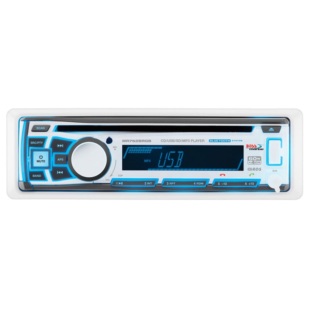 Boss Audio MR762BRGB Marine Stereo w/ AM/ FM/ CD/ BT/ USB - Entertainment | Stereos - Boss Audio