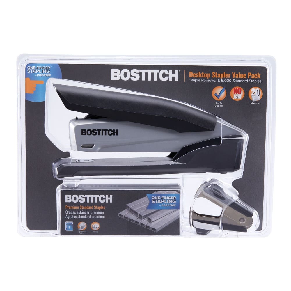 Bostitch Desktop Stapler Value Pack with Staples and Stapler Remover - Bostitch