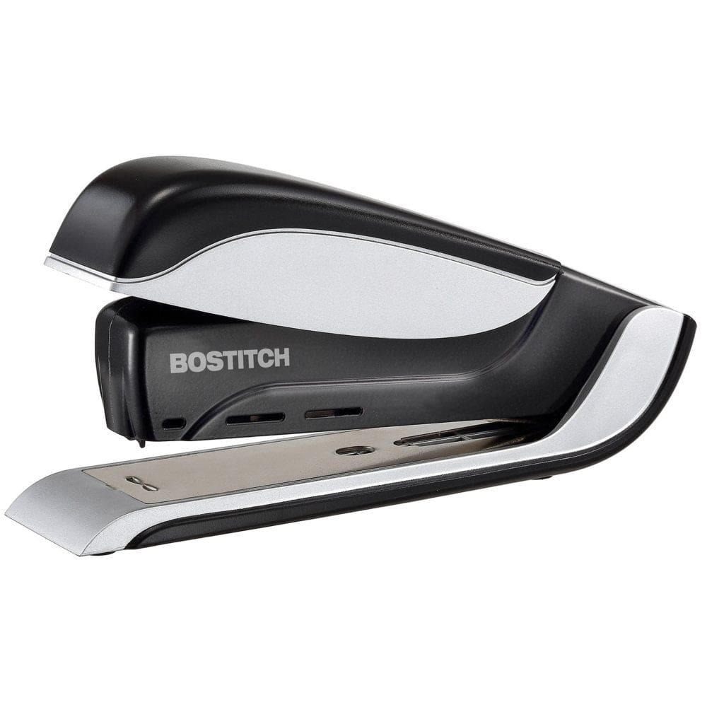 Bostitch Spring-Powered Premium Desktop Stapler 25-Sheet Capacity Black/Silver - Desk Accessories & Office Supplies - Bostitch