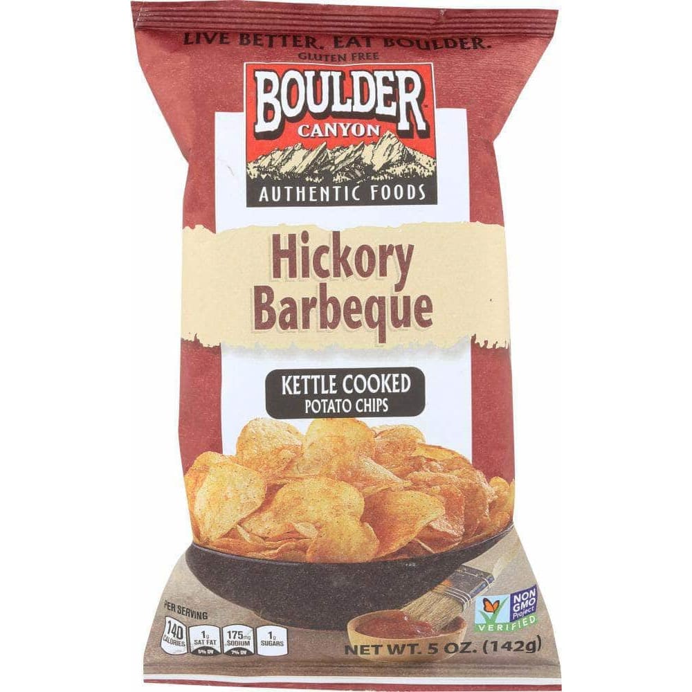 Boulder Canyon Boulder Canyon Hickory Barbeque Kettle Cooked Potato Chips, 5 oz