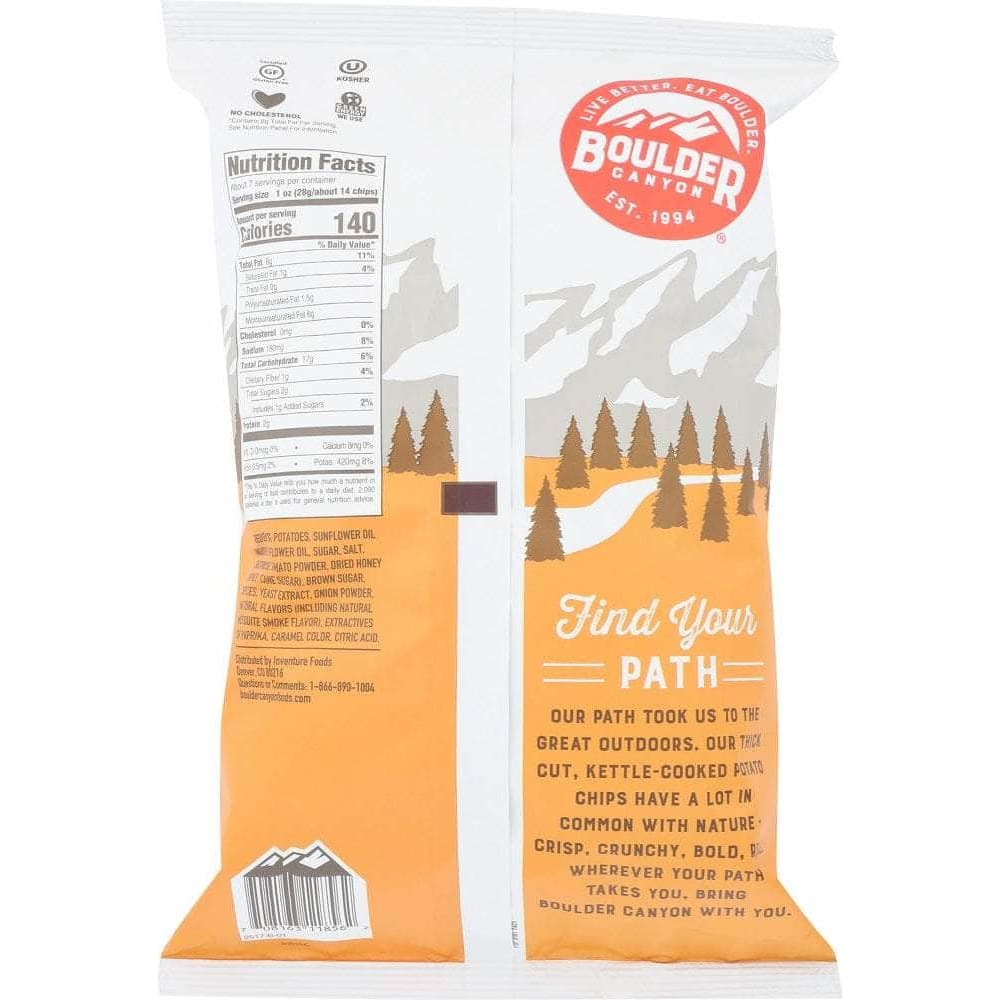 BOULDER CANYON Boulder Canyon Kettle Cooked Honey Barbeque Potato Chips, 6.5 Oz