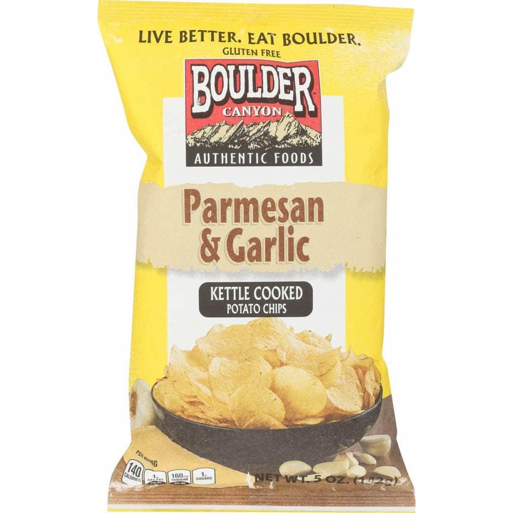 Boulder Canyon Boulder Canyon Kettle Cooked Potato Chips Parmesan and Garlic, 5 oz