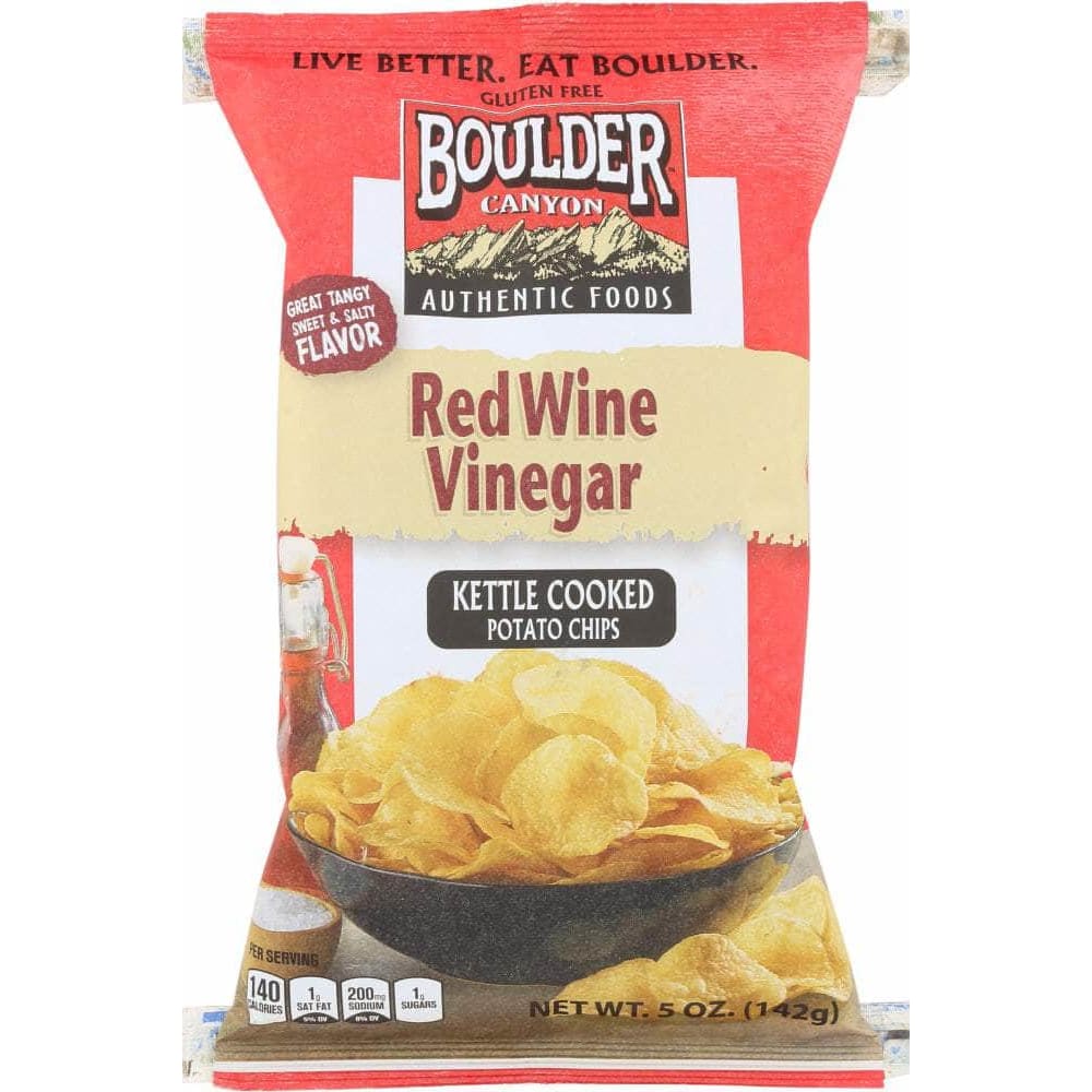 Boulder Canyon Boulder Canyon Red Wine Vinegar Kettle Cooked Potato Chips, 5 Oz