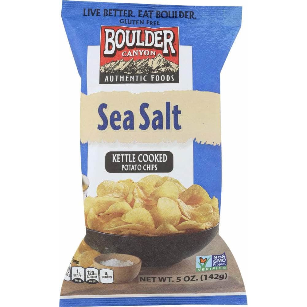 Boulder Canyon Boulder Canyon Sea Salt Kettle Cooked Potato Chips, 5 oz