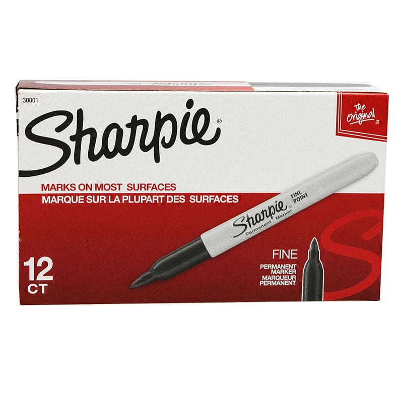Box Of 12 Black Sharpie Fine Marker (Pack of 2) - Markers - Newell Brands Distribution LLC