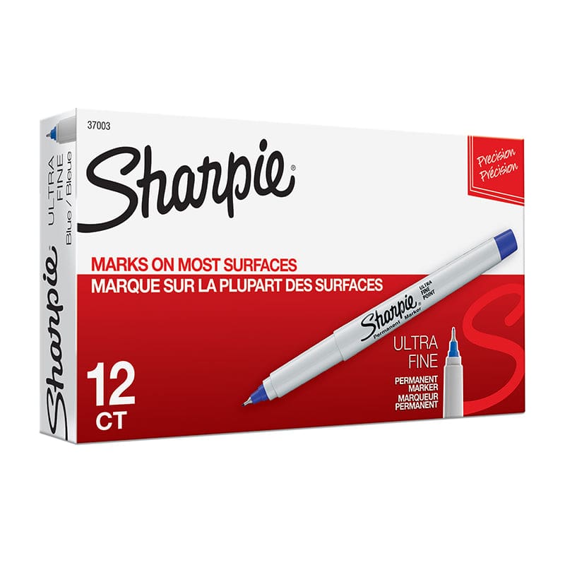 Box Of 12 Blue Sharpie Ultra Fine Markers (Pack of 2) - Markers - Newell Brands Distribution LLC