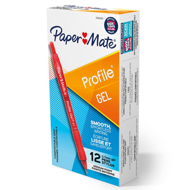 Box Of 12 Red Profile Gel Rt Pens Papermate (Pack of 2) - Pens - Newell Brands Distribution LLC