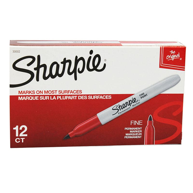 Box Of 12 Red Sharpie Fine Markers (Pack of 2) - Markers - Newell Brands Distribution LLC