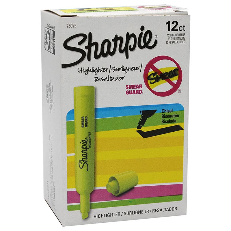 Box Of 12 Yellow Highlighter Major Accent Fluorescent (Pack of 3) - Highlighters - Newell Brands Distribution LLC