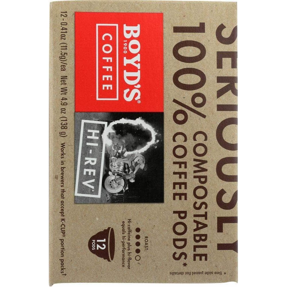 Boyds Boyds Hi-Rev Coffee Single Cups, 12 pcs