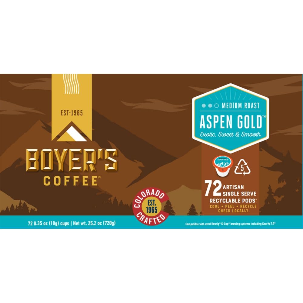 Boyer’s Coffee Single-Serve Cups Aspen Gold (72 ct.) - K-Cups & Single Serve Coffee - Boyer’s