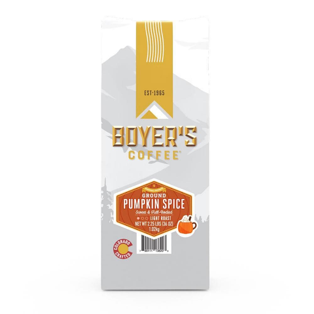 Boyer’s Light Roast Ground Coffee Pumpkin Spice (36 oz.) - New Items - Boyer’s