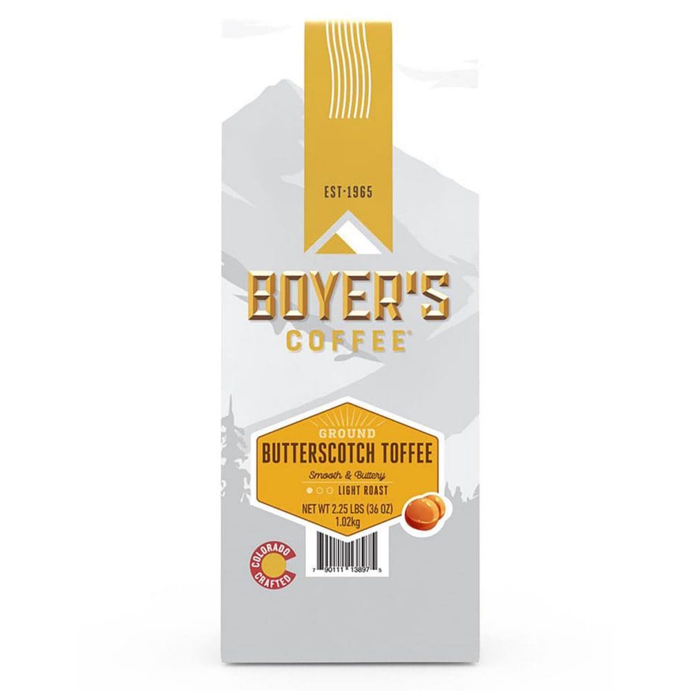 Boyer’s Whole Bean Coffee Butterscotch Toffee (36 oz.) - New Items - Boyer’s