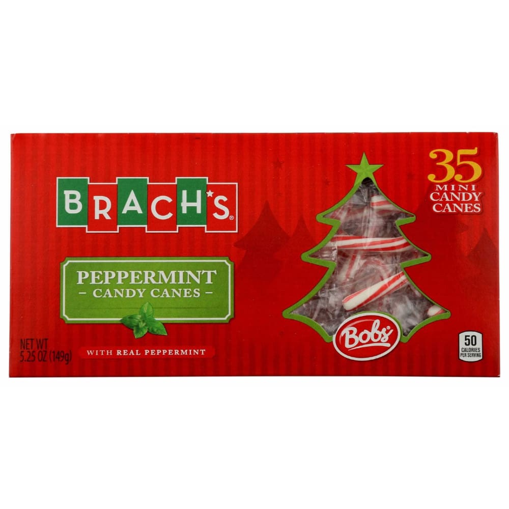BRACHS Grocery > Chocolate, Desserts and Sweets > Candy BRACHS: Peppermint Mini Candy Canes, 5.25 oz