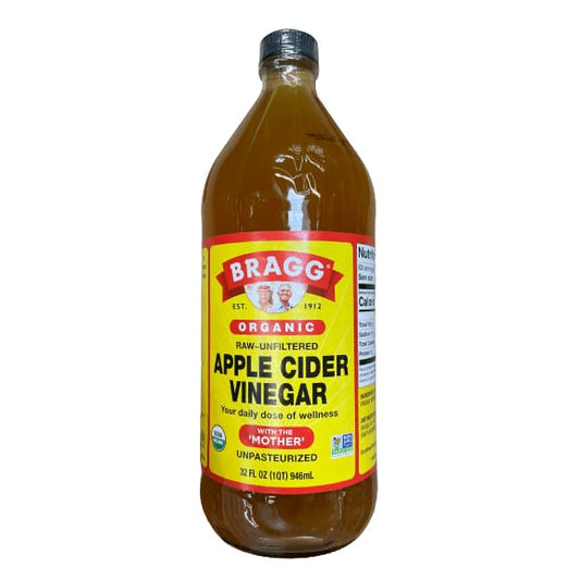 Bragg Bragg Apple Cider Vinegar, Raw Unfiltered and Unpasteurized with Mother, 32 fl oz