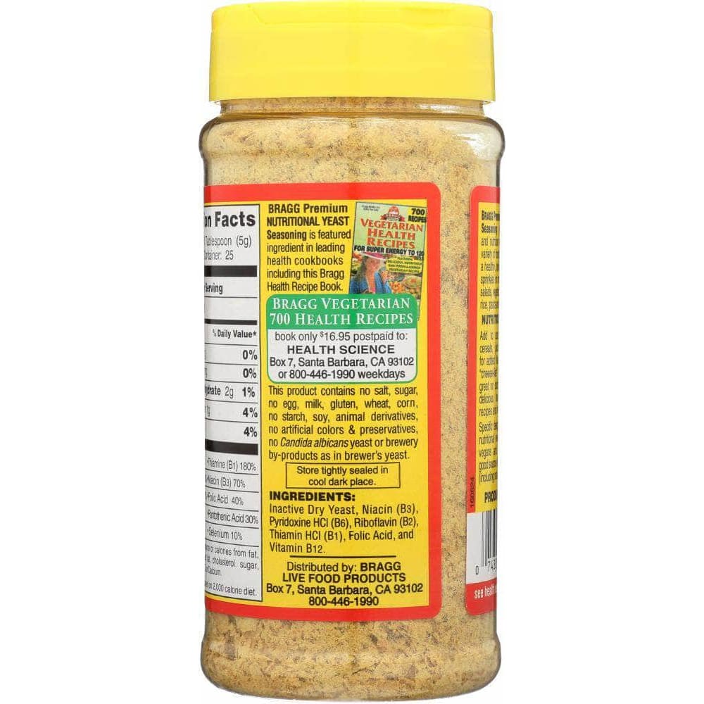 Bragg Bragg Premium Nutritional Yeast Seasoning, 4.5 oz