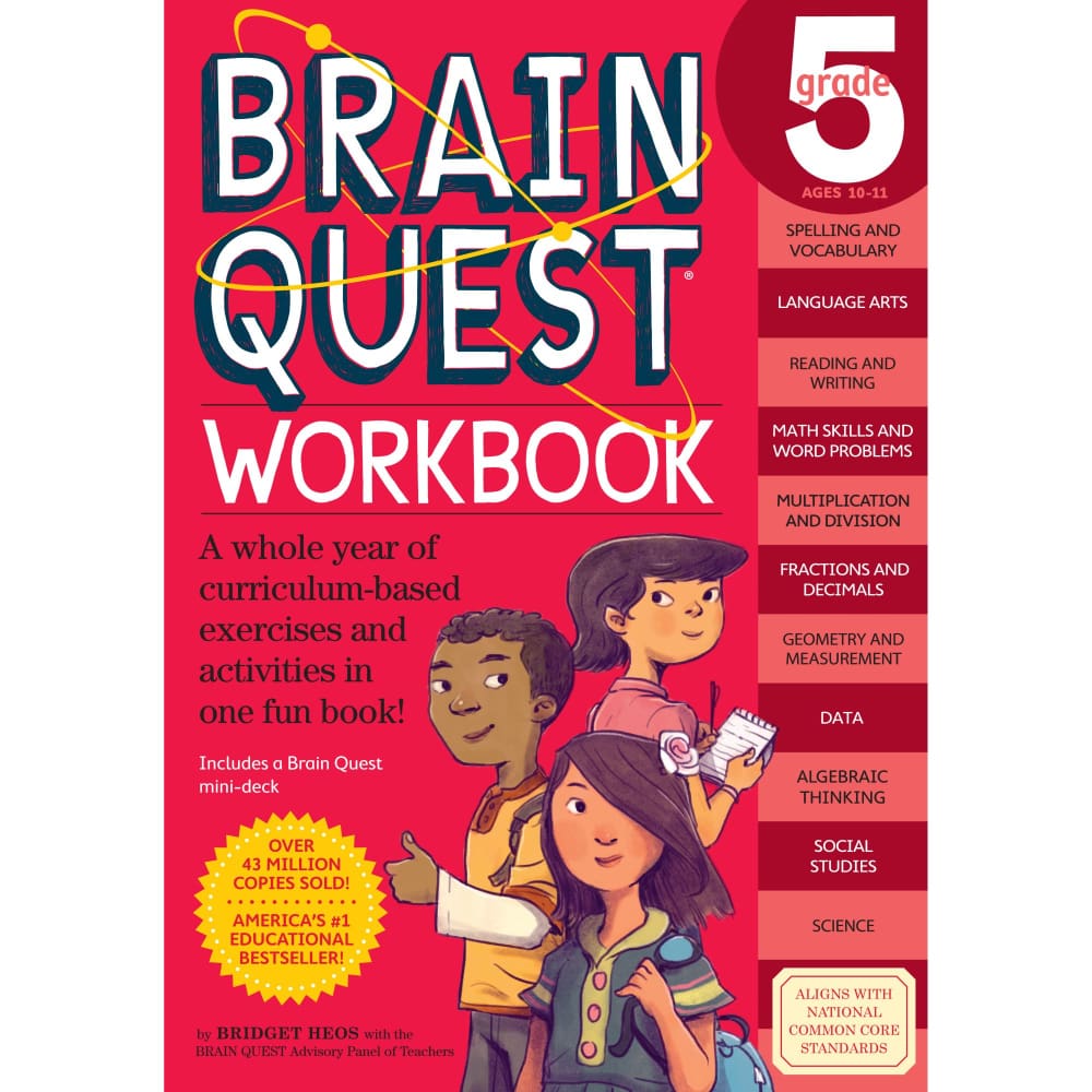Brain Quest Workbook: 5th Grade - Home/Seasonal/Back to School/School Supplies/ - Unbranded