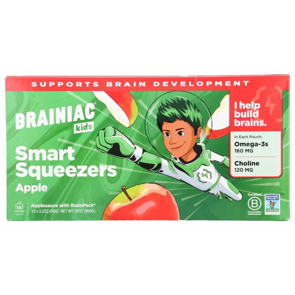 BRAINIAC Grocery > Beverages > Juices BRAINIAC: Apple Smart Squeezers 10 Pc, 32 oz