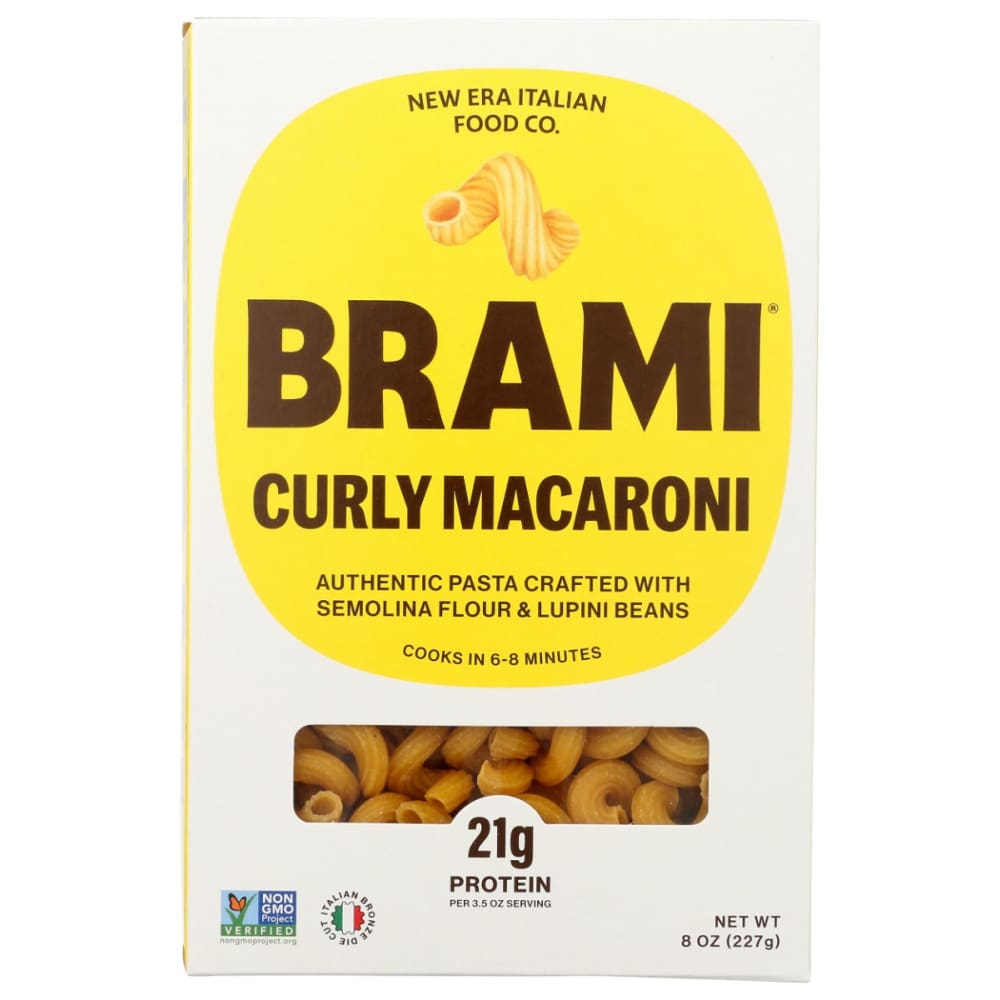 BRAMI LUPINI SNACK: Pasta Semolina Lpini Mcrn 8 OZ (Pack of 5) - BRAMI LUPINI SNACK