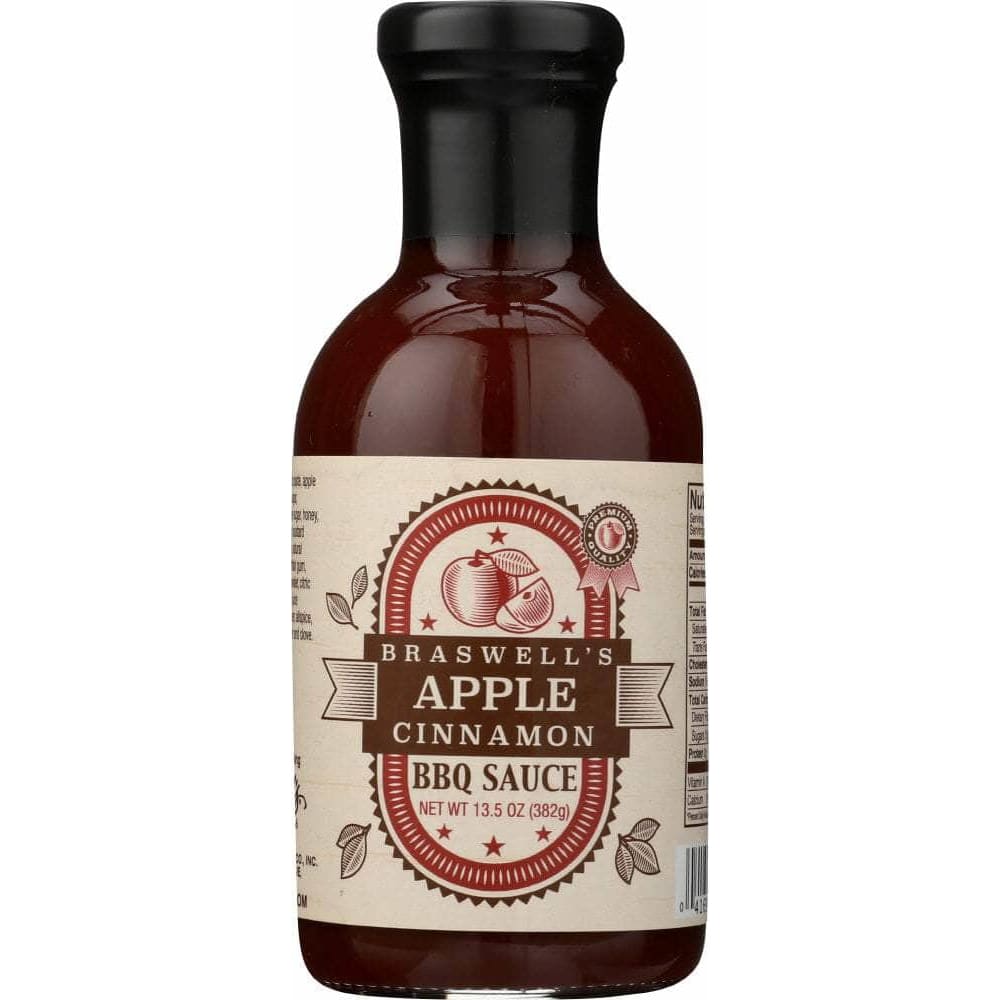Braswells Braswell Sauce Apple Cinnamon BBQ, 13.5 oz