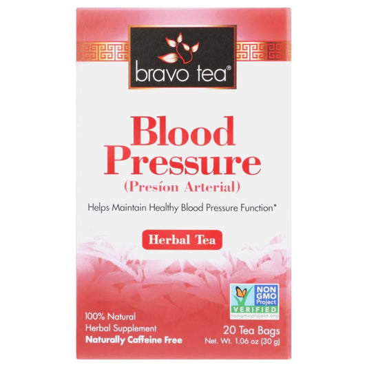 BRAVO TEAS: Tea Blood Pressure 20 BG (Pack of 4) - Grocery > Beverages > Coffee Tea & Hot Cocoa - BRAVO TEAS