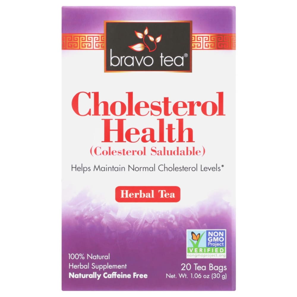 BRAVO TEAS: Tea Chlesterol Health 20 BG (Pack of 4) - Grocery > Beverages > Coffee Tea & Hot Cocoa - BRAVO TEAS