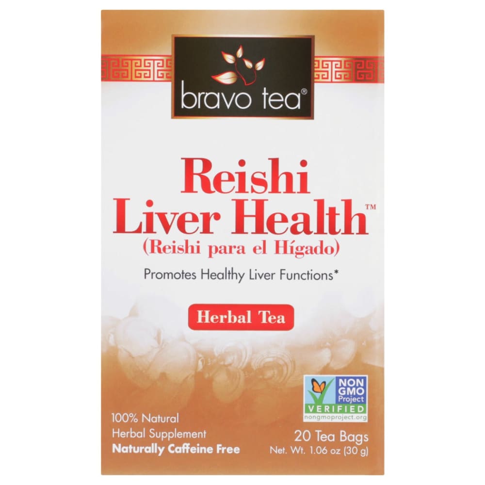 BRAVO TEAS: Tea Reishi Liver Health 20 BG (Pack of 4) - Grocery > Beverages > Coffee Tea & Hot Cocoa - BRAVO TEAS