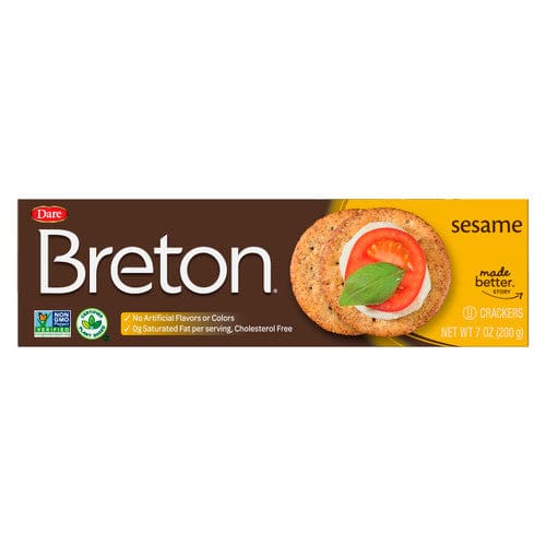 Breton Sesame Crackers 7oz (Case of 12) - Snacks/Crackers - Breton