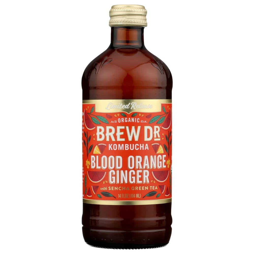 BREW DR KOMBUCHA: Blood Ginger Orange Kombucha 14 oz - Grocery > Beverages > Kombucha - BREW DR KOMBUCHA