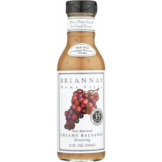 Briannas Briannas New American Creamy Balsamic Vinaigrette Dressing, 12 oz
