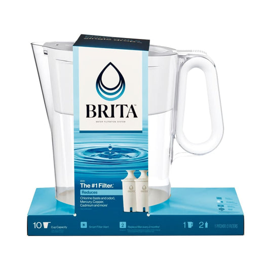 Brita Brita Large 10 Cup Wave BPA Free Water Pitcher with 2 Filters - Home/Seasonal Home/Back to School/Dorm Essentials/ - Brita