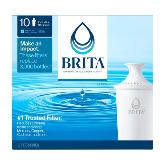 Brita Pour-Through Pitcher Replacement Filter 10 pk. - Brita
