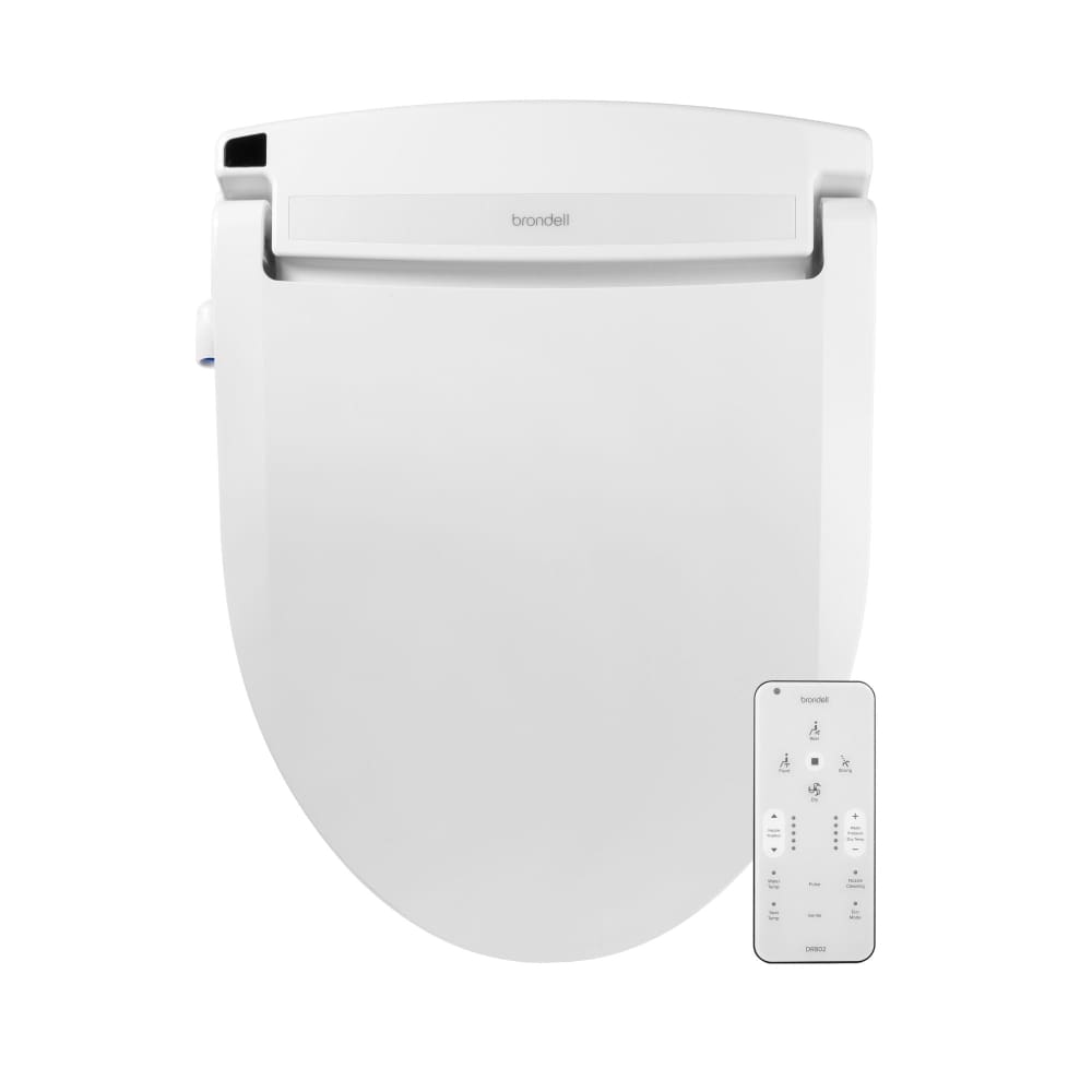 Brondell Swash Select DR802 Bidet Seat with Warm Air Dryer and Deodorizer - Round White - Brondell