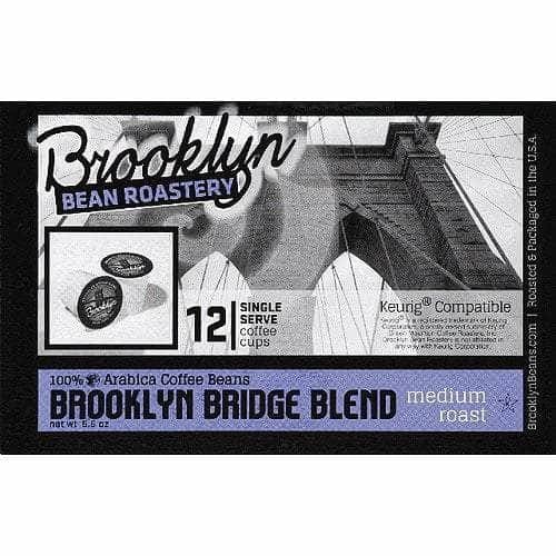 BROOKLYN BEAN ROASTERY Grocery > Beverages > Coffee, Tea & Hot Cocoa BROOKLYN BEAN ROASTERY: Brooklyn Bridge Blend Coffee, 12 pc