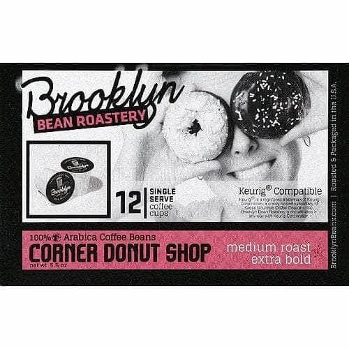 BROOKLYN BEAN ROASTERY Grocery > Beverages > Coffee, Tea & Hot Cocoa BROOKLYN BEAN ROASTERY: Corner Donut Shop Coffee, 12 pc