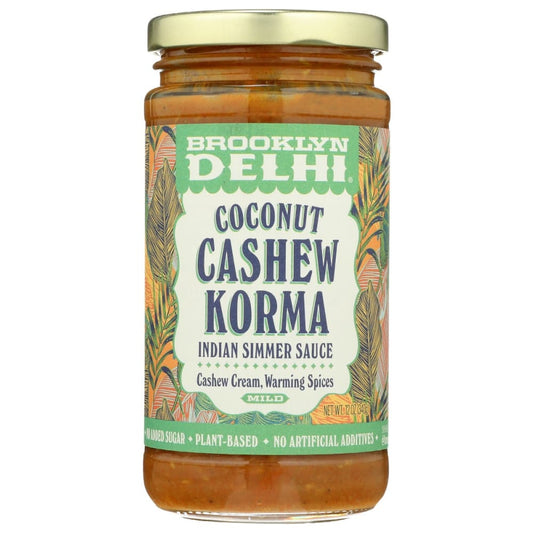 BROOKLYN DELHI: Sauce Coconut Cashew 12 oz (Pack of 4) - BROOKLYN DELHI