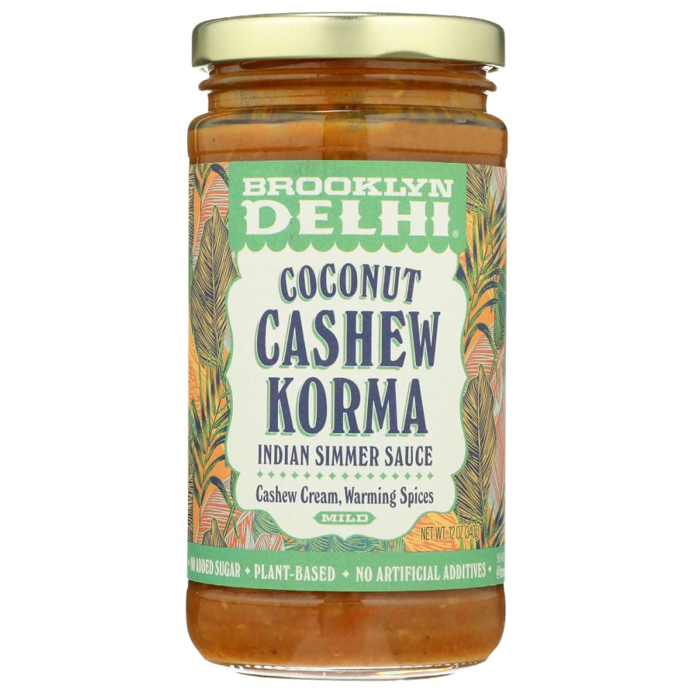 BROOKLYN DELHI: Sauce Coconut Cashew 12 oz (Pack of 4) - BROOKLYN DELHI