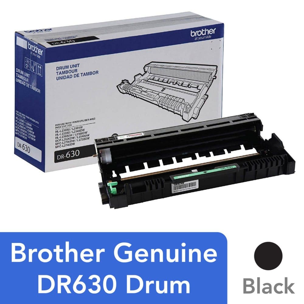 Brother - DR630 (DR630) Drum 12000 Page-Yield - Laser Printer Supplies - Brother