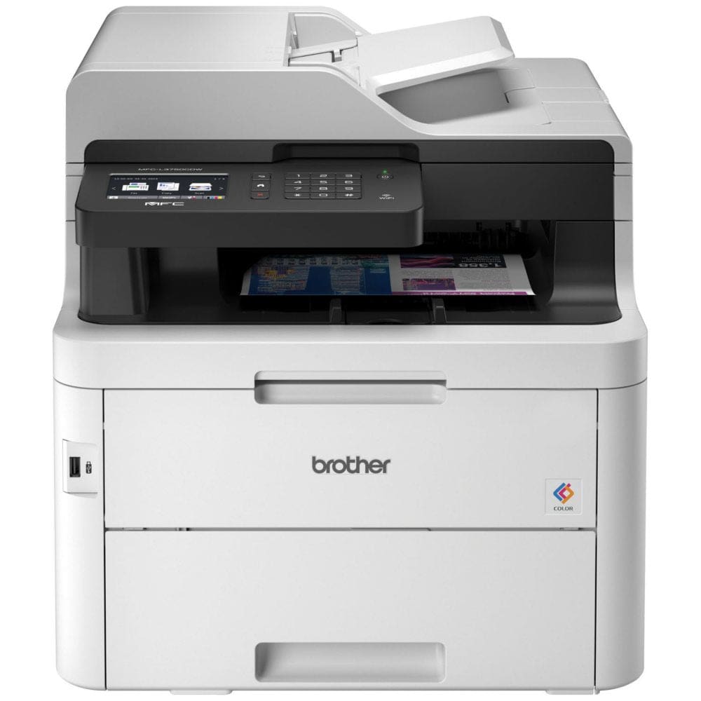 Brother MFC-L3750CDWB Multifunction Color Laser Printer (Pack of []) - Inkjet Printers - Brother