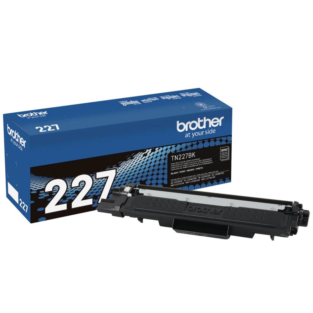 Brother TN227 High-Yield Toner 3000 Page-Yield Black (Pack of 2) - Laser Printer Supplies - Brother