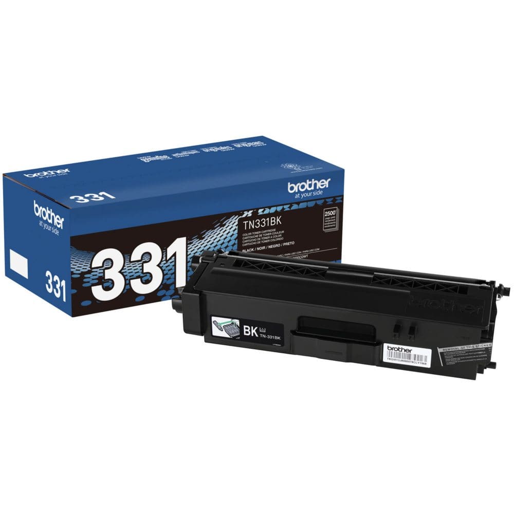 Brother - TN331BK (TN-331BK) Toner 2500 Page-Yield - Black (Pack of 2) - Laser Printer Supplies - Brother