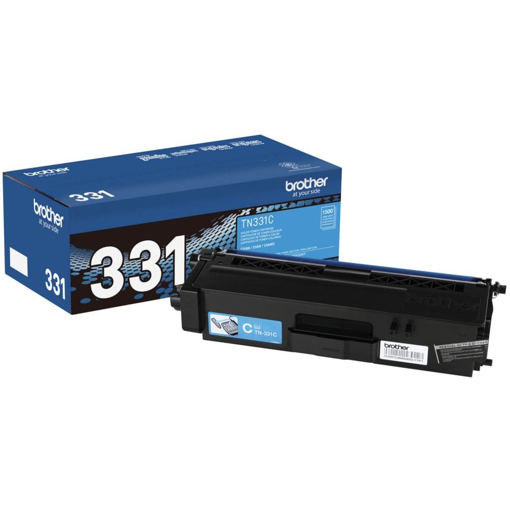 Brother - TN331C (TN-331C) Toner 1500 Page-Yield - Cyan (Pack of 2) - Laser Printer Supplies - Brother