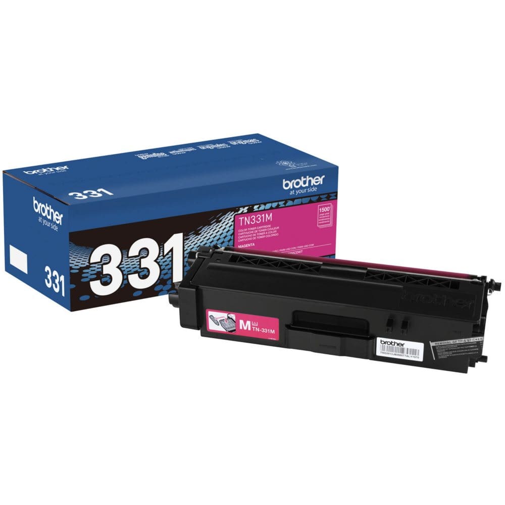 Brother - TN331M (TN-331M) Toner 1500 Page-Yield - Magenta (Pack of 2) - Laser Printer Supplies - Brother