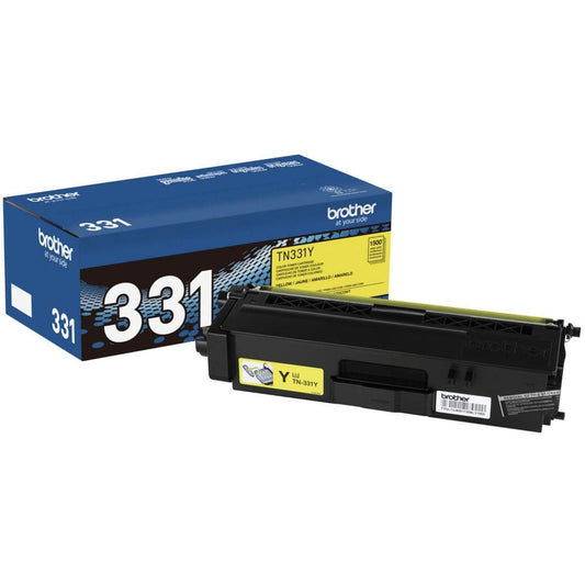 Brother - TN331Y (TN-331Y) Toner 1500 Page-Yield - Yellow (Pack of 2) - Laser Printer Supplies - Brother