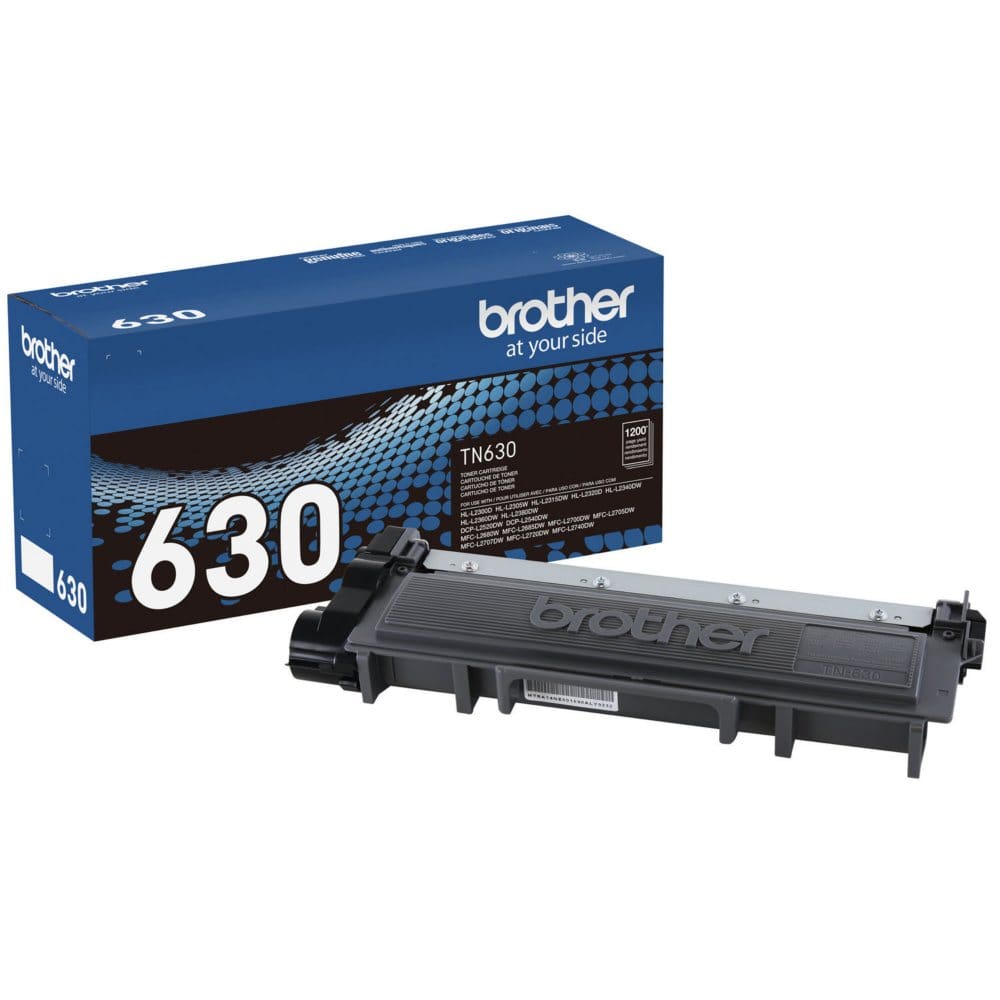 Brother - TN630 Toner Cartridge Black (Pack of 2) - Laser Printer Supplies - Brother