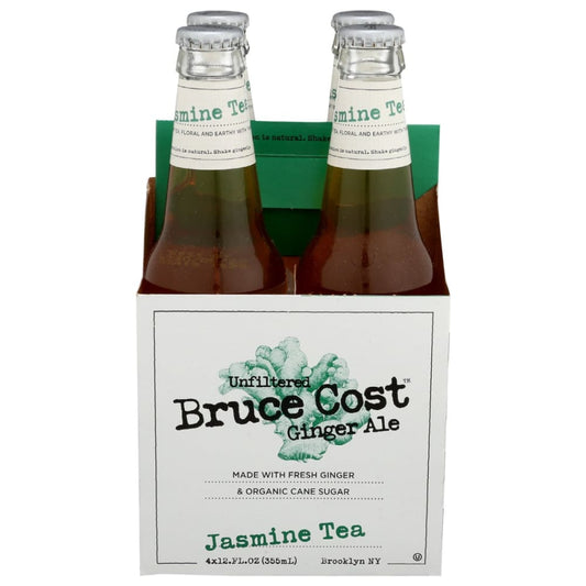 BRUCE COST GINGER ALE: Ginger Ale Jasmne Tea 4Pk 48 FO (Pack of 3) - Grocery > Beverages - BRUCE COST GINGER ALE