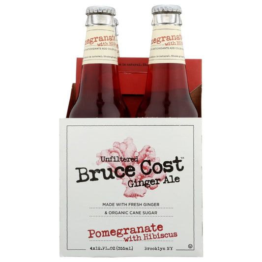 BRUCE COST GINGER ALE: GINGER ALE POMG HIBS 4PK (48.000 FO) (Pack of 3) - Grocery > Beverages - BRUCE COST GINGER ALE