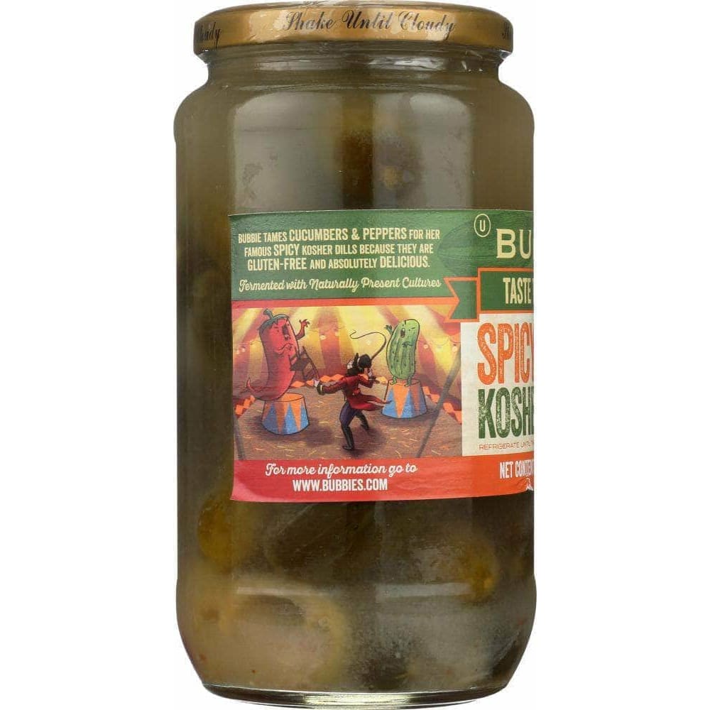 Bubbies Bubbies Spicy Pickle Kosher Dill, 33 oz