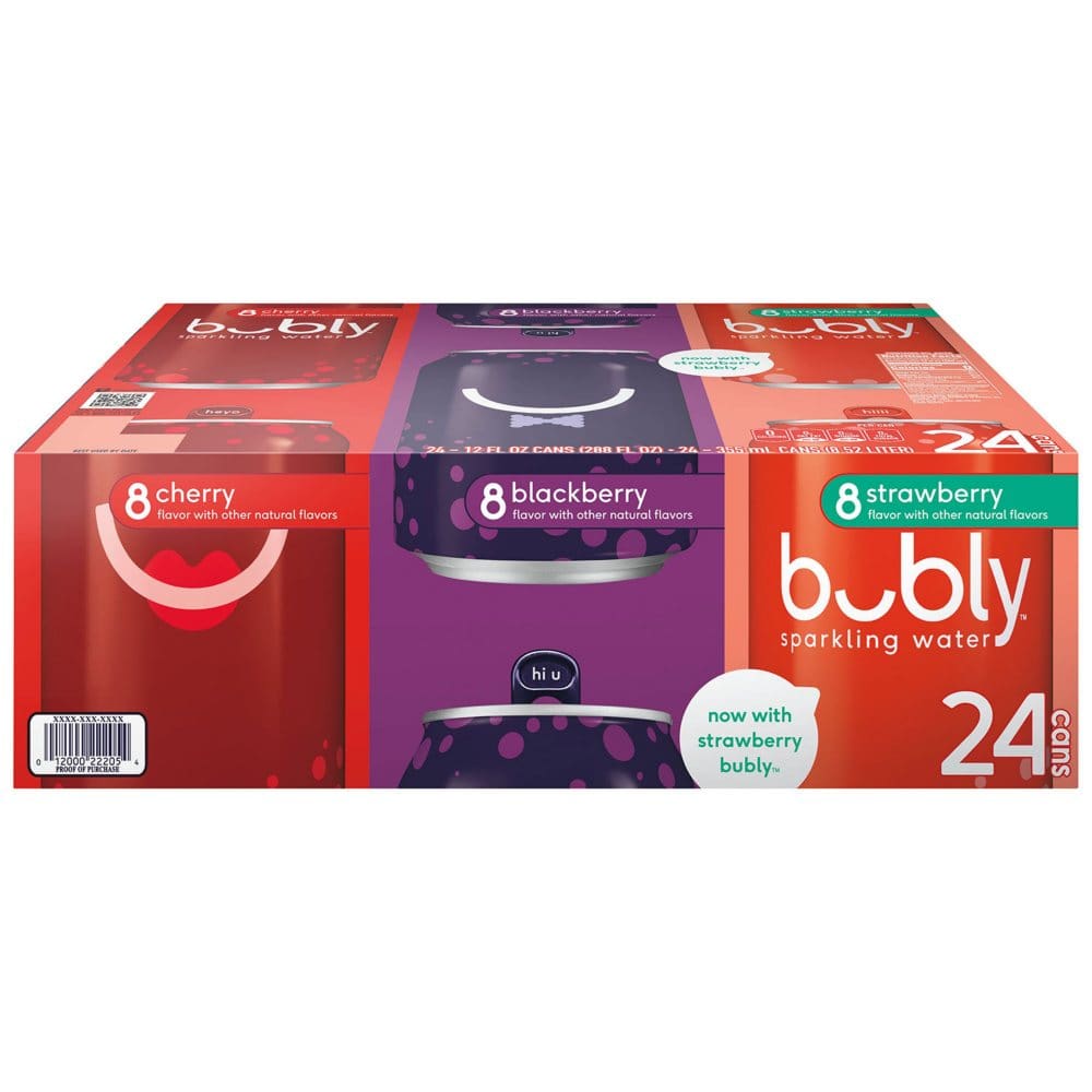 Bubly Berry Sparkling Water Variety Pack (12 fl. oz. 24 pk.) - Bottled and Sparkling Water - Bubly